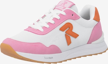 Baskets basses Rieker en blanc : devant