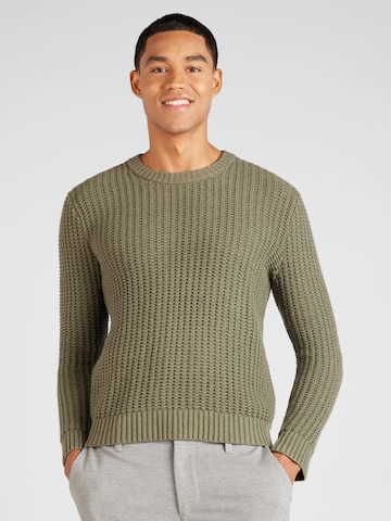 HOLLISTER Sweater in Green: front