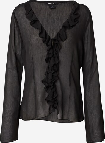 Monki - Blusa em preto: frente