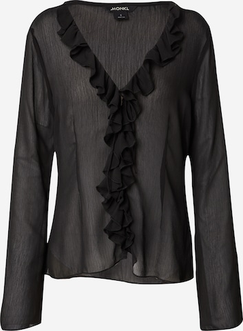 Monki Blouse in Black: front