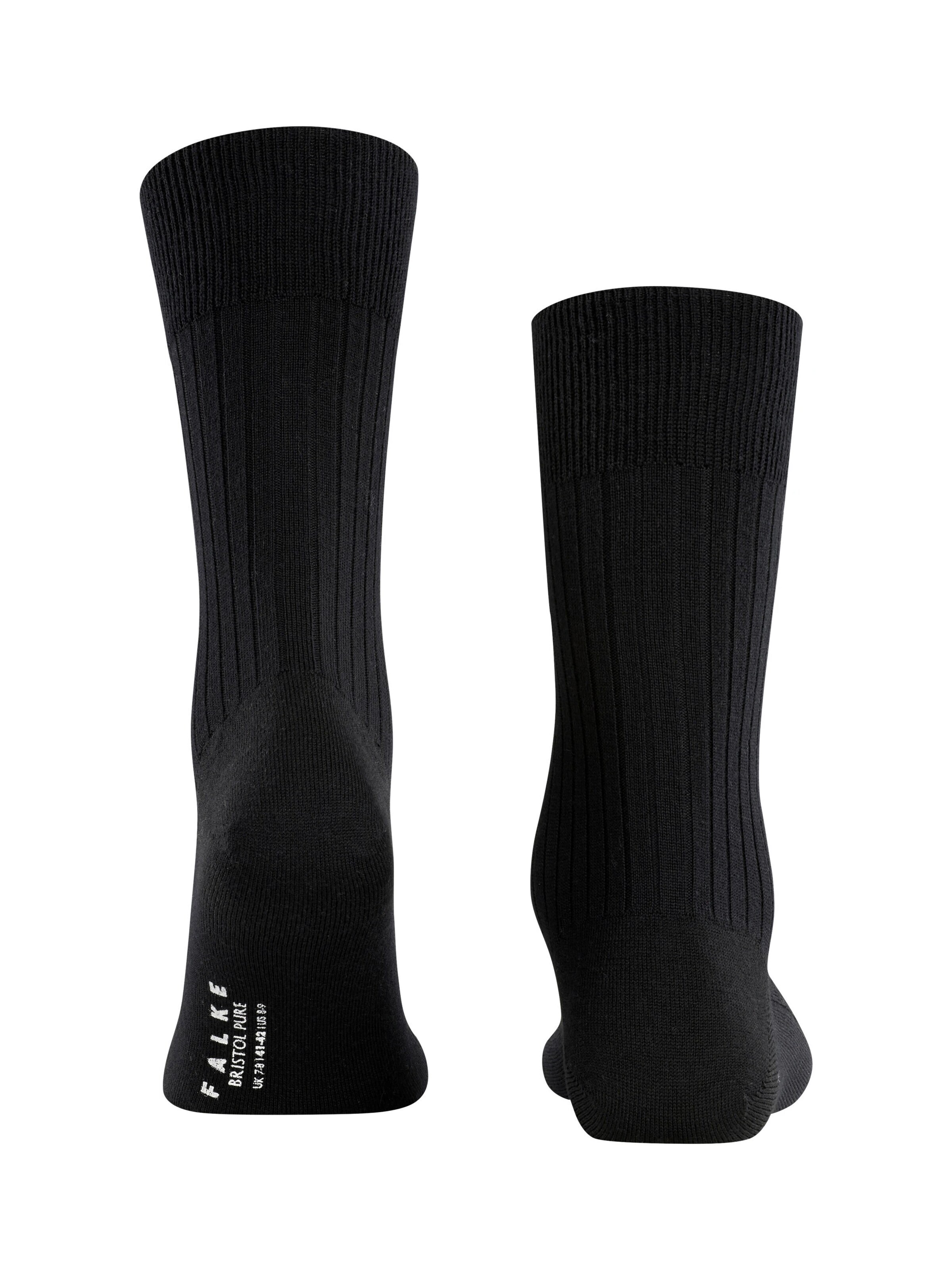 FALKE Socken 'Bristol Pure'‌‌‌‌‌‌ in Schwarz