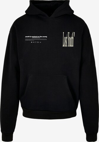 Lost Youth - Sweatshirt 'Icon V.1' em preto: frente