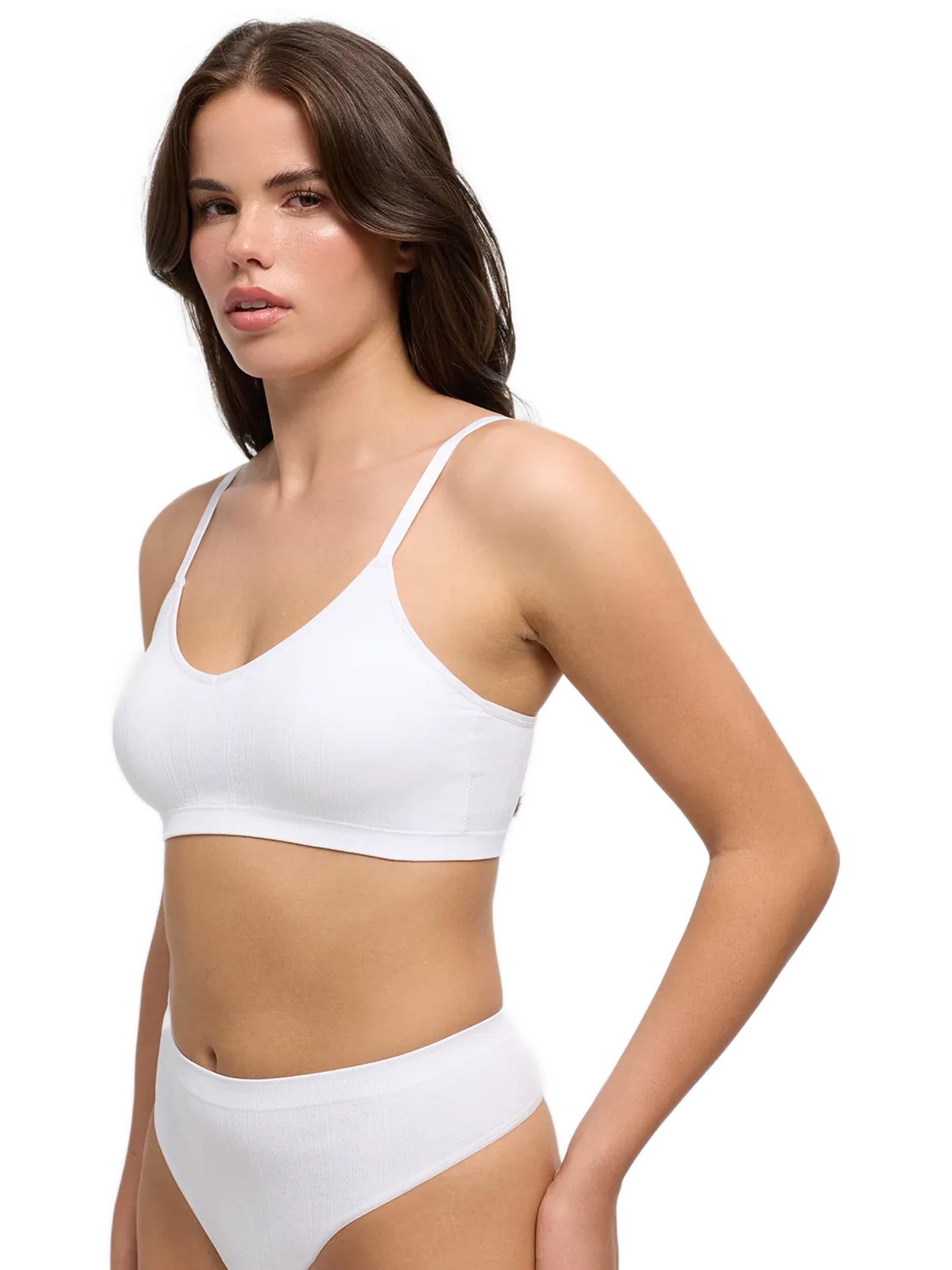 cfab Bustier BH 'Jacquard Bralette' in Wit