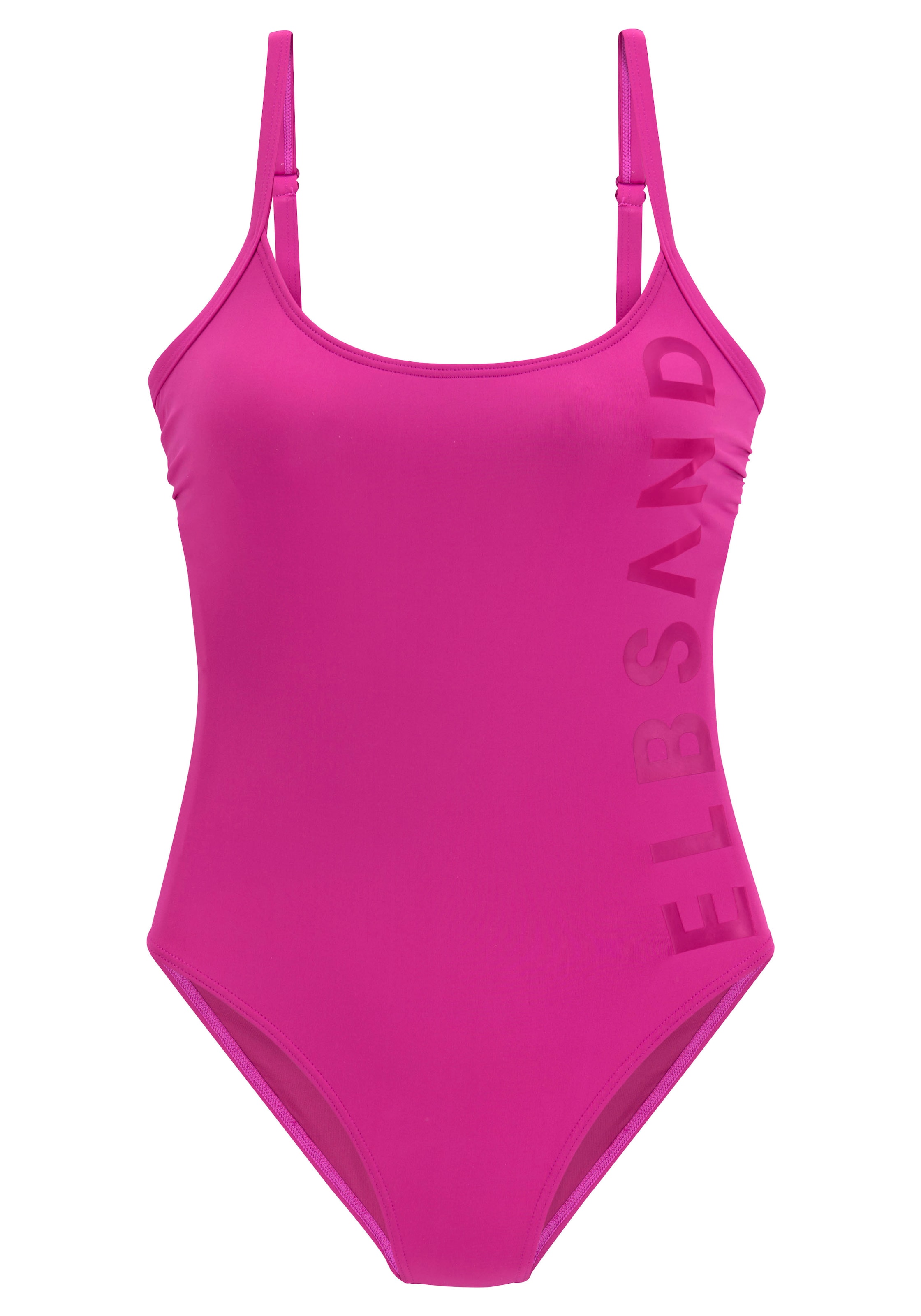 Elbsand Bustier Badeanzug in Pink: Vorderseite