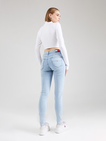 Tommy Jeans Skinny Jeans 'NORA MID RISE SKINNY' in Blauw