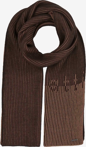 bugatti Schal in Braun: Vorderseite