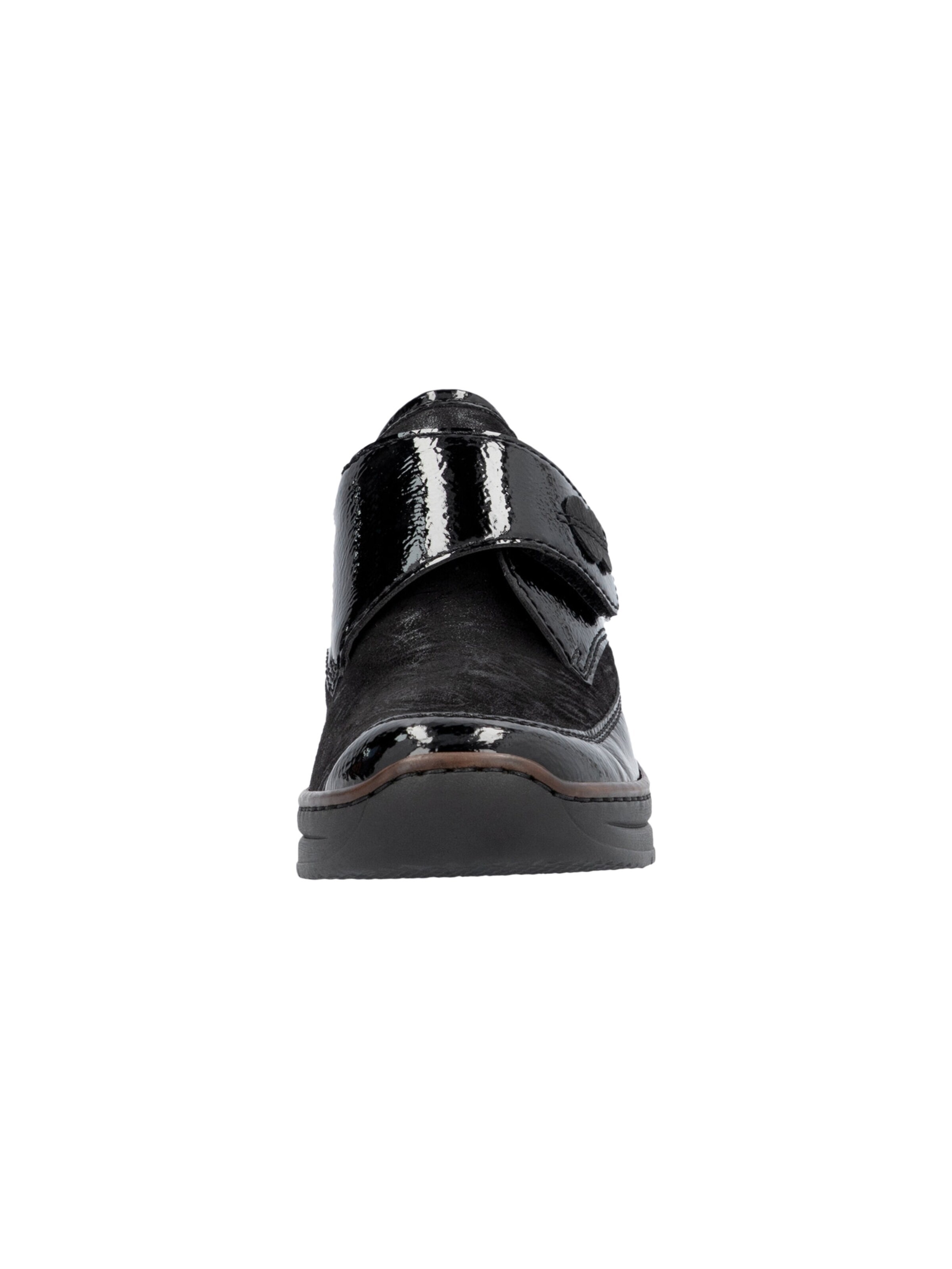 Chaussure de sport à lacets 'Lagro Low-Top-Sneaker aus Leder' Rieker en noir