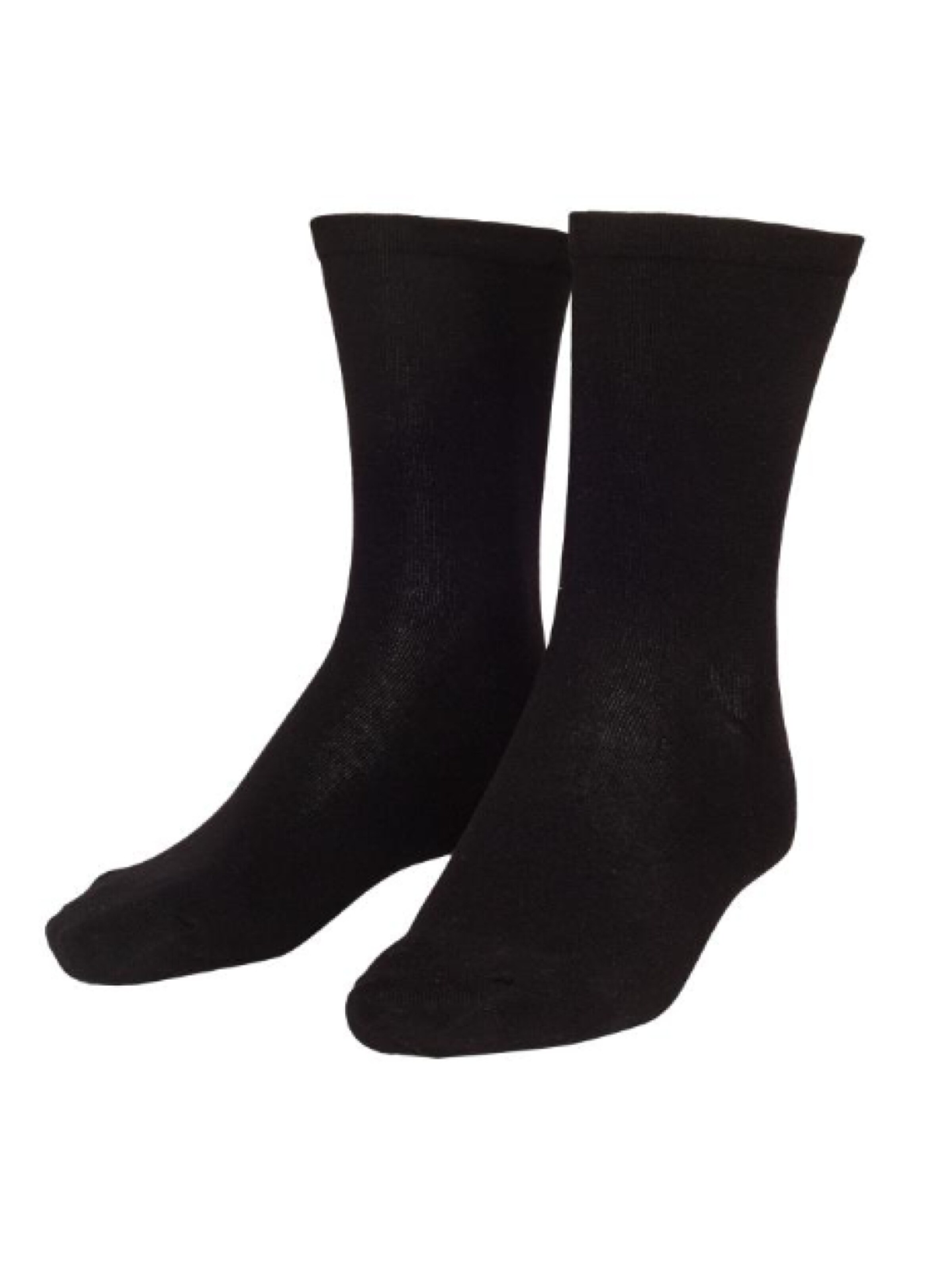 Adamo Traditional Socks 'ADRIAN sensitive (Ohne Gummi) Schwarz' in Black: front