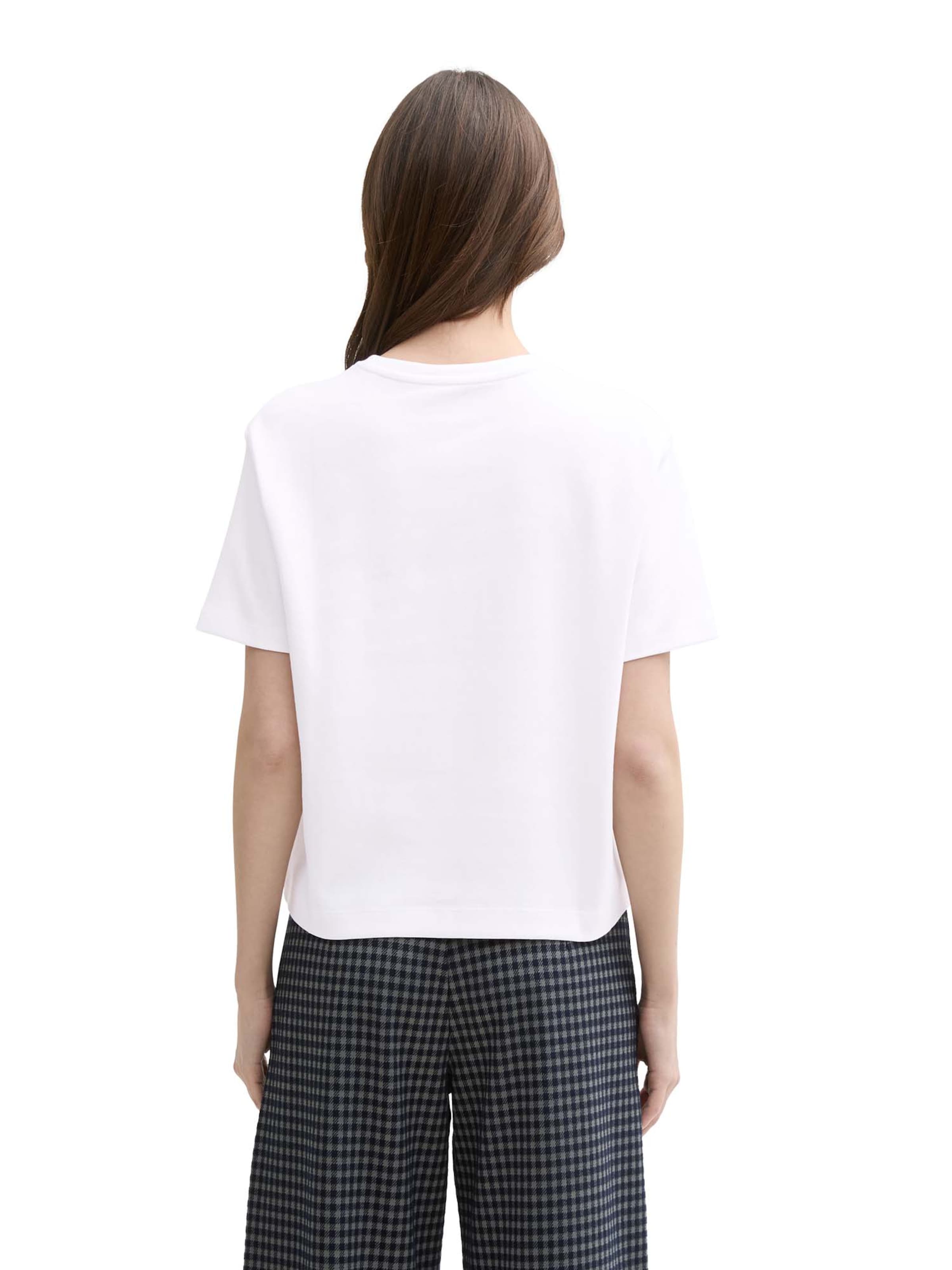 TOM TAILOR DENIM Majica | bela barva