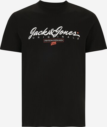 Jack & Jones Plus Tričko 'SYMBOL' – černá: přední strana