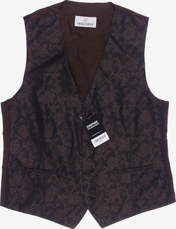 WILVORST Vest in M-L in Brown: front