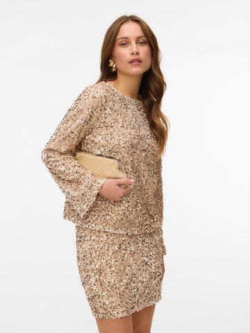 Chemisier 'VMBella' VERO MODA en beige