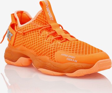 Plein Sport - Sapatilhas baixas em laranja: frente