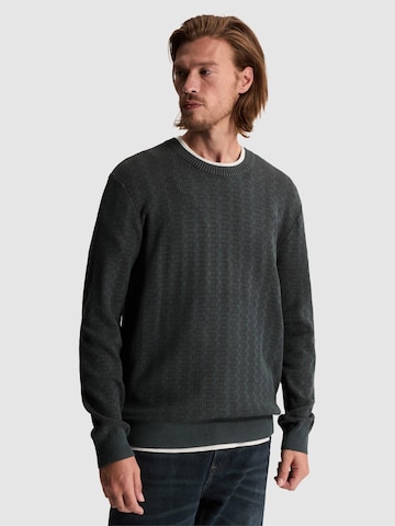CAST IRON Pullover 'Pullover with crewneck and two-tone texture' i beige: forside