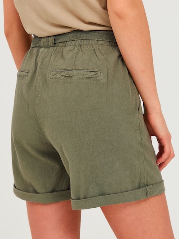 Loosefit Pantalon à pince 'OXLina' Oxmo en vert