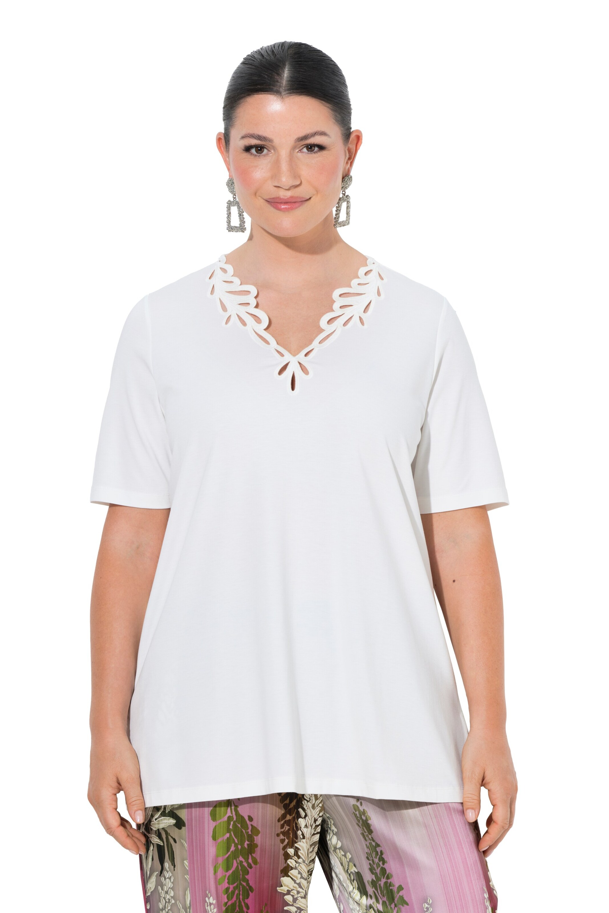 Ulla Popken Blouse in White: front