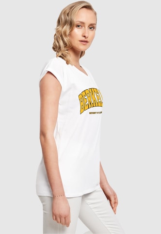 Merchcode T-Shirt 'Berkeley University - Arch' in Weiß