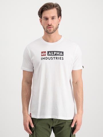 ALPHA INDUSTRIES - Camiseta en blanco: frente
