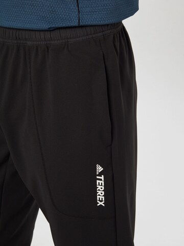 ADIDAS TERREX Tapered Outdoor Pants 'Multi Primegreen' in Black