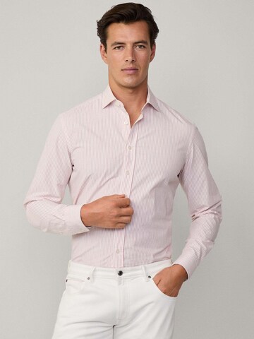 Hackett London Regular Fit Hemd in Rot: Vorderseite