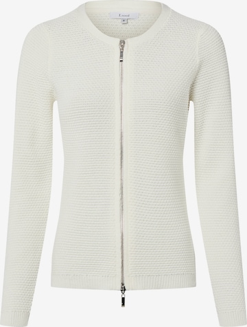 Marie Lund Strickjacke in Weiß: Vorderseite