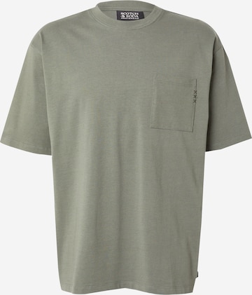 SCOTCH & SODA Shirt 'Seasonal Core' in Groen: voorkant