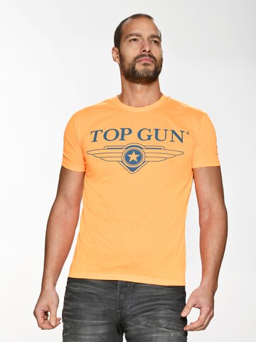 TOP GUN T-Shirt  ' Radiate ' in Orange: Vorderseite