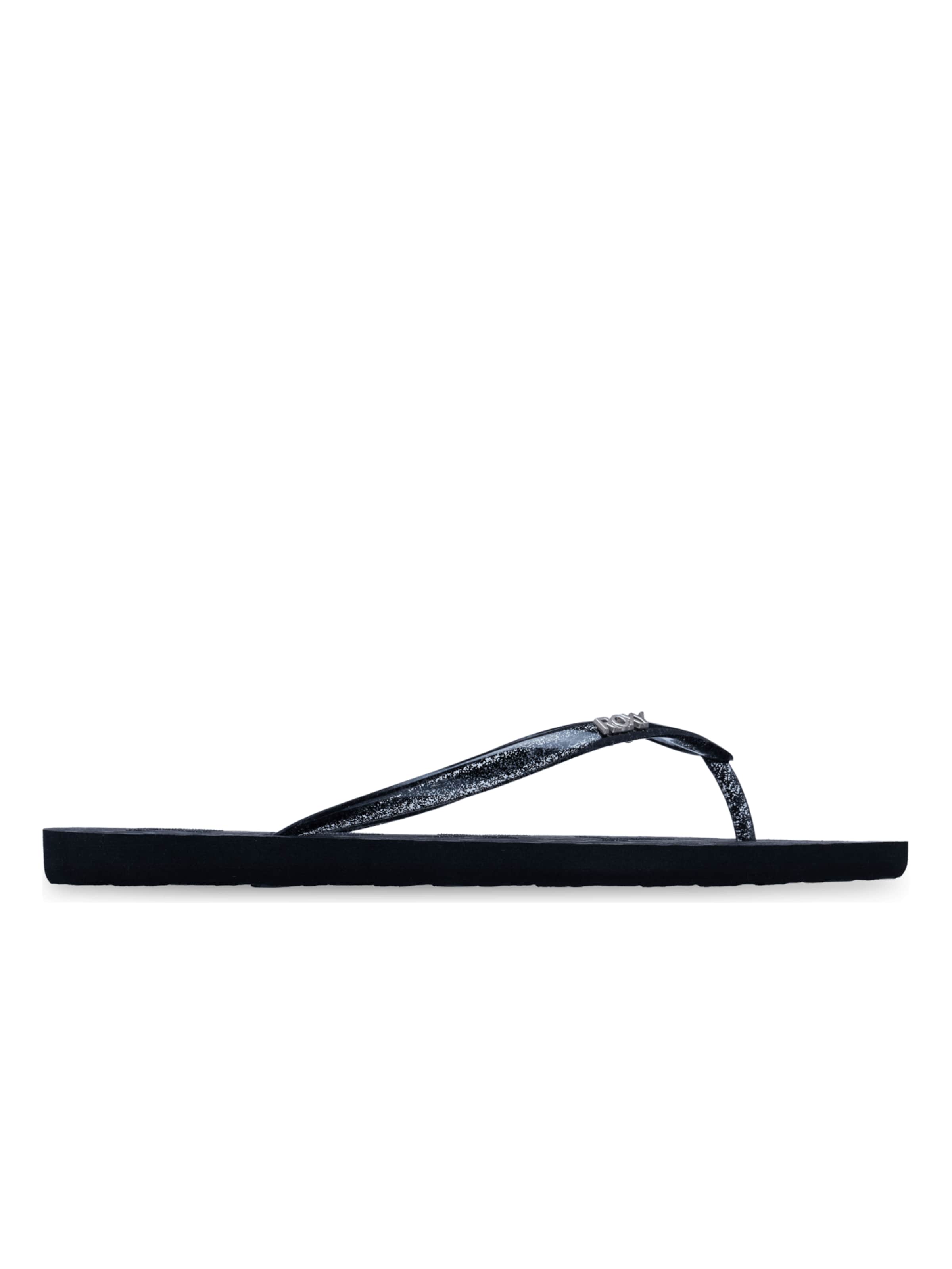 ROXY T-Bar Sandals 'Viva Sparkle' in Black