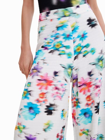 Desigual Wide Leg Bukser 'DANIELA' i hvid