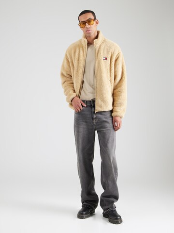 Tommy Jeans Fleece jacket in Beige