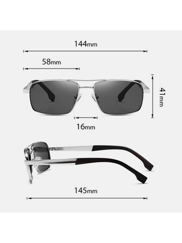 Lunettes de soleil 'Pilotenbrille Polarisierte Pilotensonnenbrille Buugug' VEYREY en gris