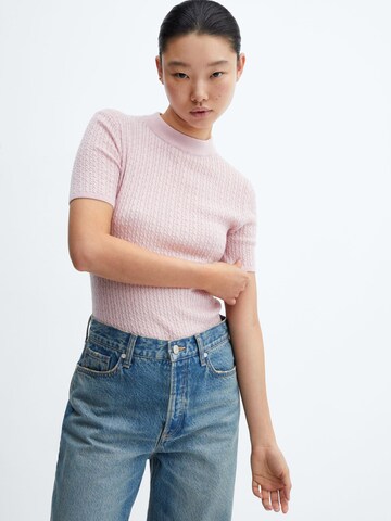 Pull-over 'MARCIANO' MANGO en rose : devant