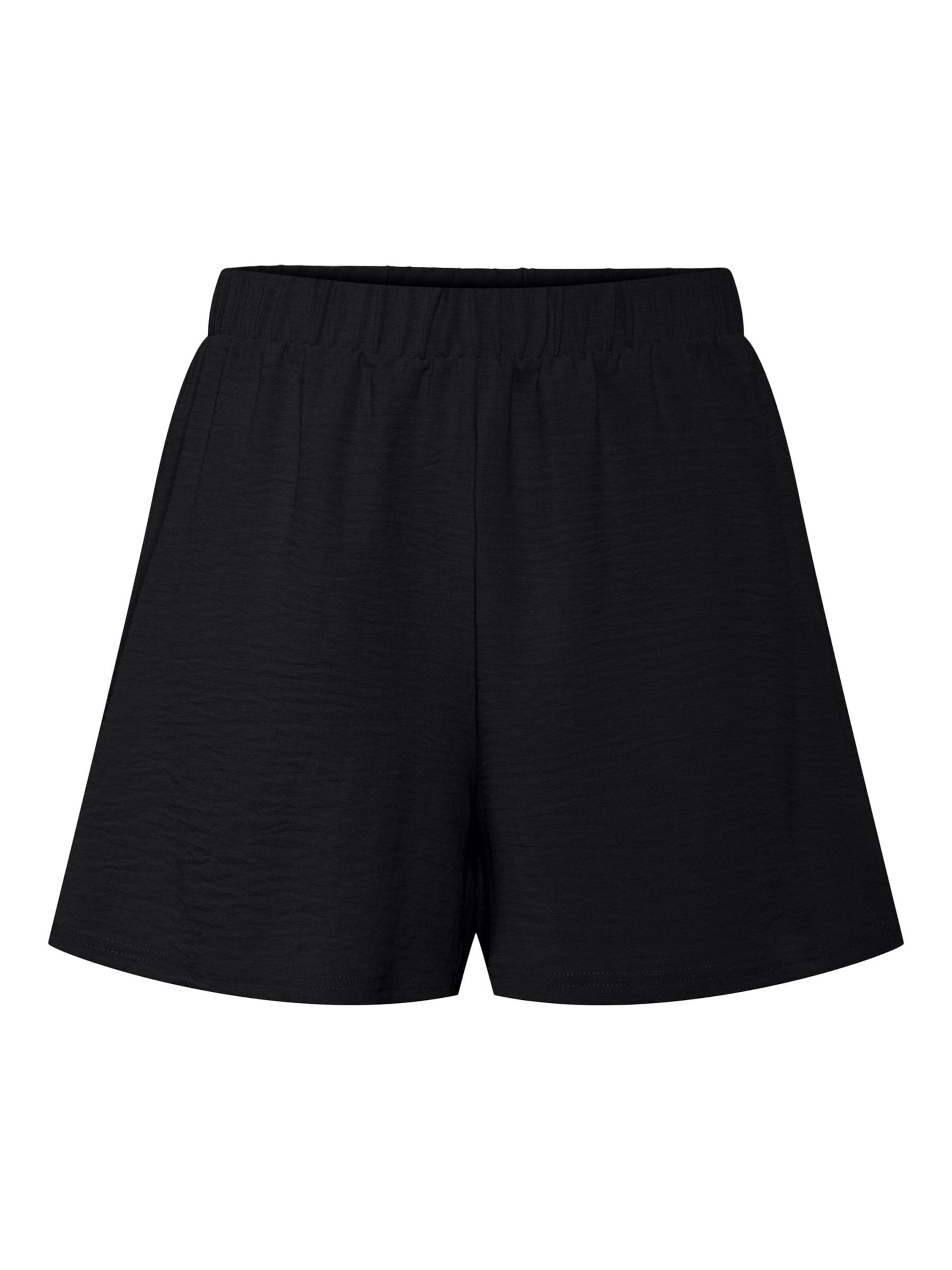 PIECES Обычный Штаны 'PCAnna' в Черный: спереди