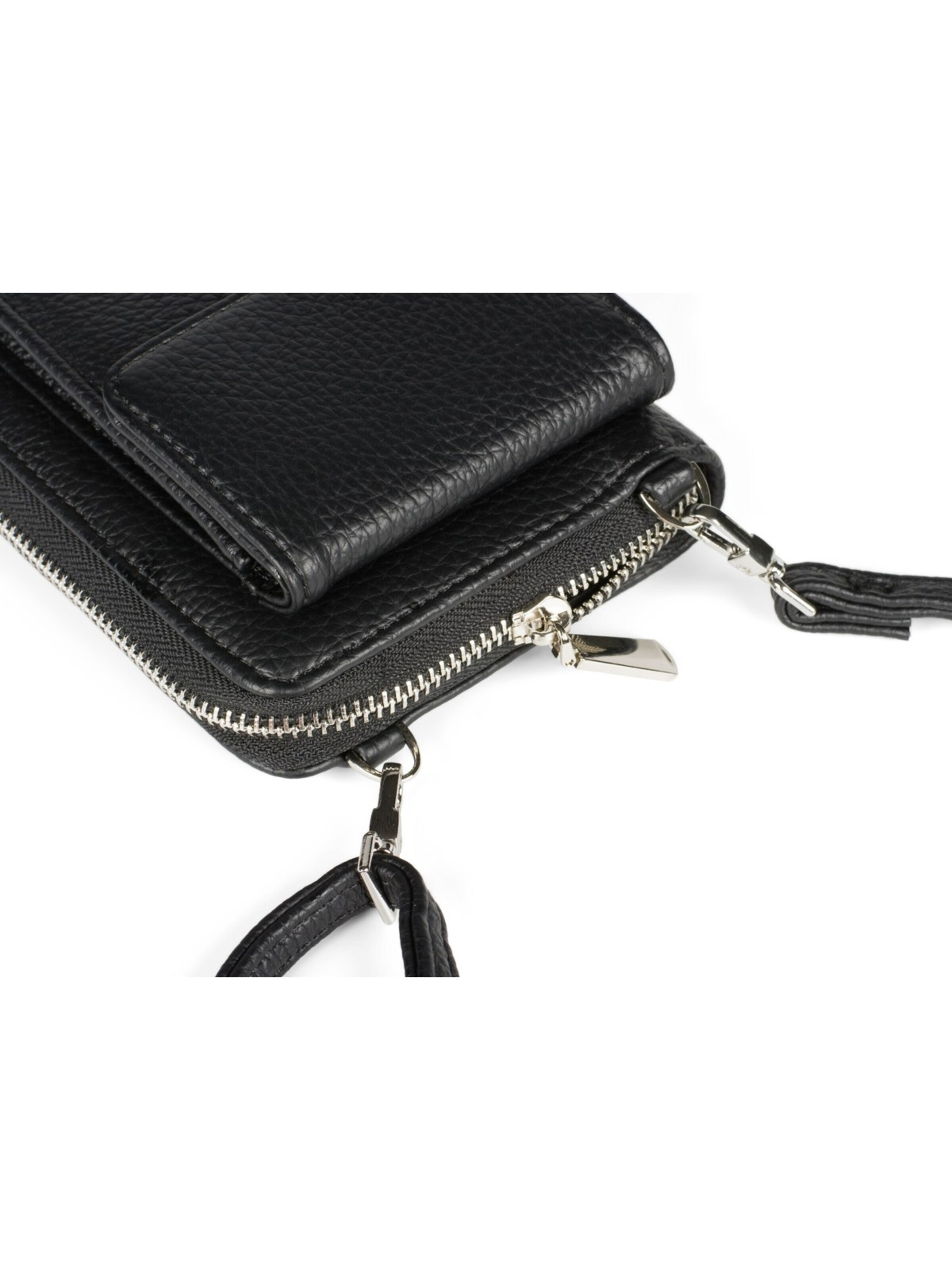 styleBREAKER Crossbody bag 'Umhängetasche mit Handyfach und RFID Schutz' in Black
