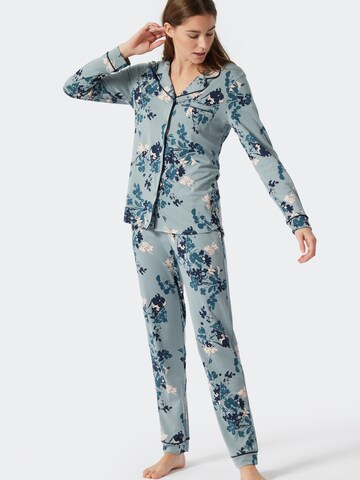 SCHIESSER Pajama in Green: front