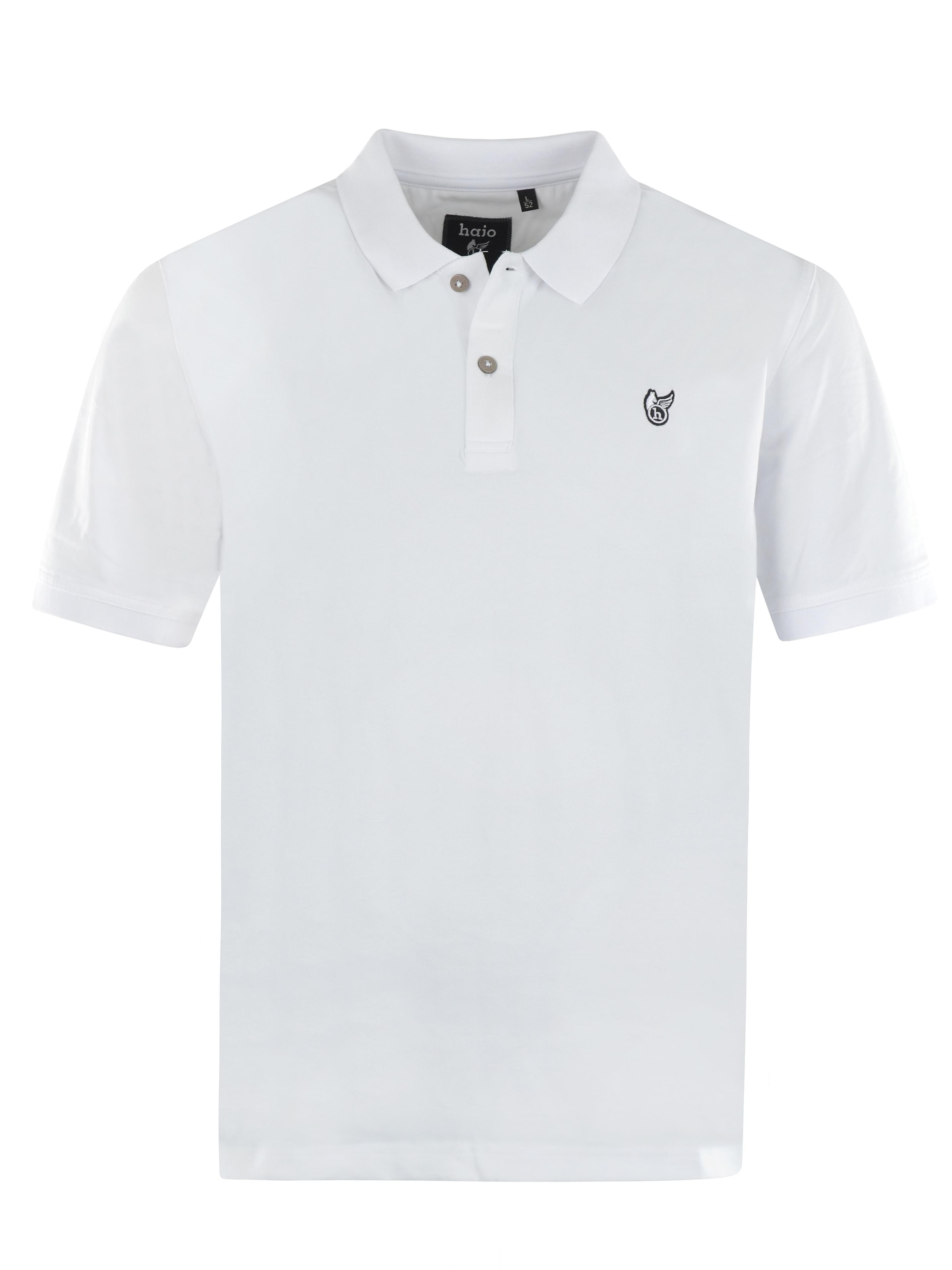 HAJO Shirt 'Basic Piqué-Poloshirt' in White: front