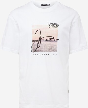 JACK & JONES Koszulka 'ARUBA' w kolorze biały: przód