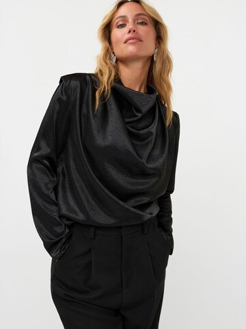 AMAYA Amsterdam Blouse 'Noir' in Zwart