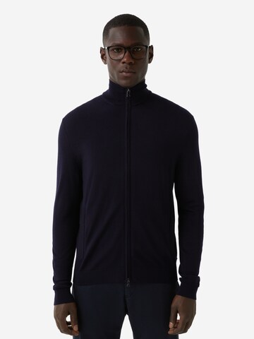 BOGNER Knit Cardigan 'Oscar' in Blue: front