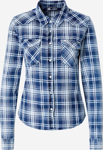 LTB - Blusa 'Lucinda' en azul: frente