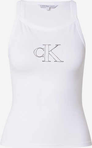 Calvin Klein Jeans Topp, värv valge: eest vaates