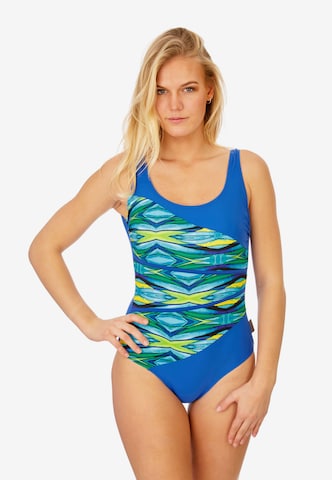 BECO the world of aquasports Bralette Swimsuit 'Blue Lagoon' in Blue: front