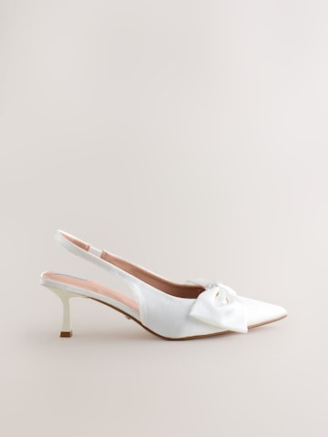 Next - Zapatos destalonado en blanco