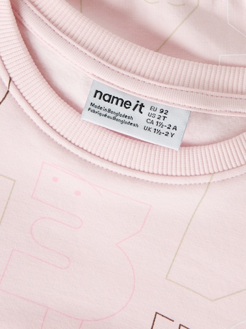NAME IT - Sweatshirt 'NMFOLYDIA' em rosa