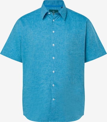 Boston Park Comfort fit Overhemd in Blauw: voorkant