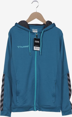 Hummel Sweatshirt & Zip-Up Hoodie in S in Blue: front