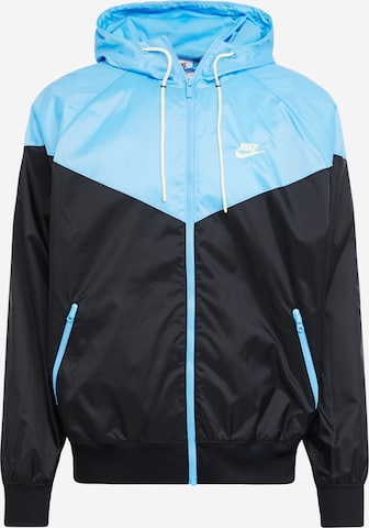 Nike Sportswear Демисезонная куртка в Черный: спереди