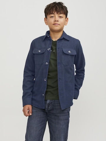 Jack & Jones Junior Comfort fit Button Up Shirt in Blue: front