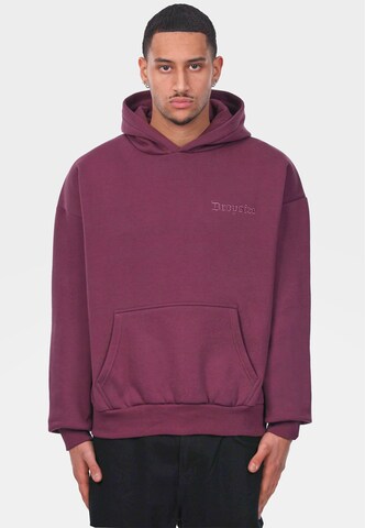 Sweat-shirt 'Embo' Dropsize en rouge : devant