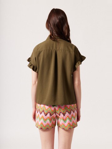 NAF NAF Blouse 'Amada' in Green